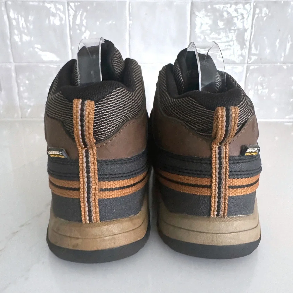 Keen Targhee Mid Hiking Boots Kids Size 4 Brown Waterproof Leather Trail Unisex
